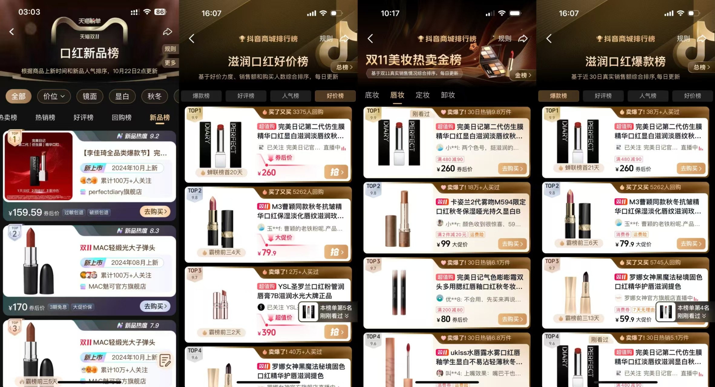 完美日记双十一再创佳绩！多维科研合作推动品牌技术升级发展